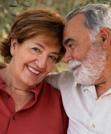 Senior woman smiling